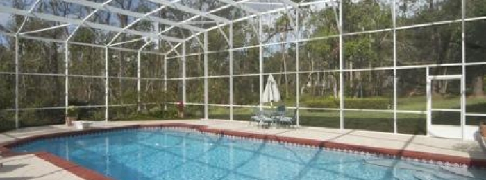 screen pool enclosure, pool cage, pool screen